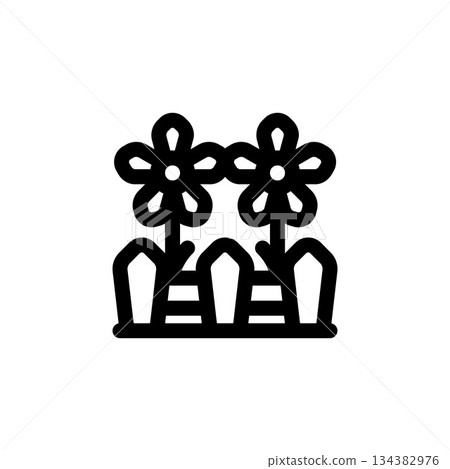garden vector icon. real estate icon outline style. perfect use for logo, presentation, website, and more. simple modern icon design line style garden vector icon. real estate icon outline style. perfect use for logo, presentation, website, and more. simple modern icon design line style 134382976