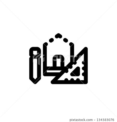 architectural vector icon. real estate icon outline style. perfect use for logo, presentation, website, and more. simple modern icon design line style architectural vector icon. real estate icon outline style. perfect use for logo, presentation, website, and more. simple modern icon design line style 134383076