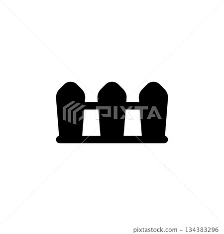 wood fence vector icon. real estate icon solid style. perfect use for logo, presentation, website, and more. simple modern icon design glyph style wood fence vector icon. real estate icon solid style. perfect use for logo, presentation, website, and more. simple modern icon design glyph style 134383296