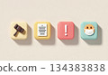 Legal, Safety & Health Compliance Icons 134383838