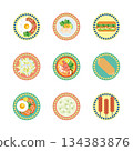 Ethnic food illustration set 134383876