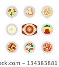 Western food illustration set 2 134383881