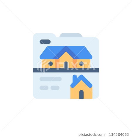 real estate website vector icon. real estate icon flat style. perfect use for logo, presentation, website, and more. simple modern icon design color style real estate website vector icon. real estate icon flat style. perfect use for logo, presentation, website, and more. simple modern icon design color style 134384063