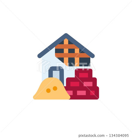 construction vector icon. real estate icon outline style. perfect use for logo, presentation, website, and more. simple modern icon design line style construction vector icon. real estate icon outline style. perfect use for logo, presentation, website, and more. simple modern icon design line style 134384095