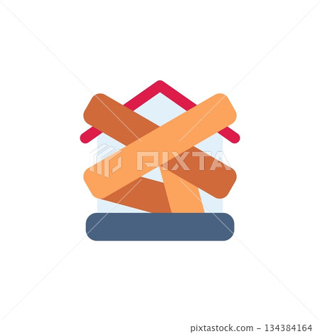 eviction vector icon. real estate icon flat style. perfect use for logo, presentation, website, and more. simple modern icon design color style eviction vector icon. real estate icon flat style. perfect use for logo, presentation, website, and more. simple modern icon design color style 134384164