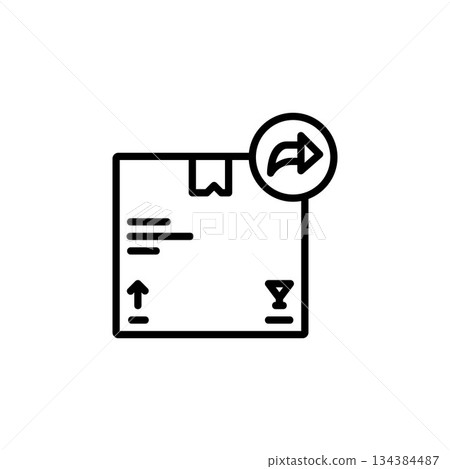 share product vector icon line style. Perfect for website, application, commerce, presentation, logo and more. simple, thin and modern outline icon 134384487