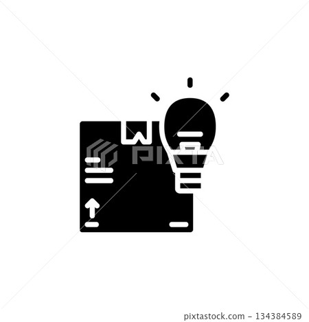 popular product vector icon solid style. Perfect for website, application, commerce, presentation, logo and more. simple, thin and modern solid icon 134384589