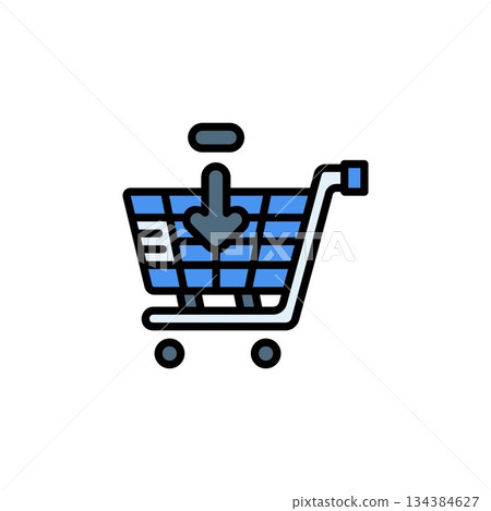 add to cart vector icon filled line style. Perfect for website, application, commerce, presentation, logo and more. simple and modern color outline icon add to cart vector icon filled line style. Perfect for website, application, commerce, presentation, logo and more. simple and modern color outline icon 134384627
