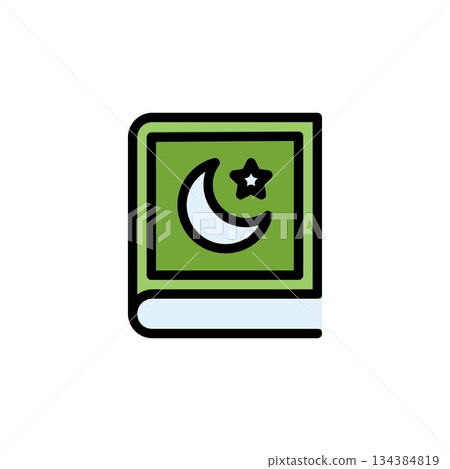 quran vector icon filled line style. perfect use for logo, presentation, website, and more. simple modern icon design color line style quran vector icon filled line style. perfect use for logo, presentation, website, and more. simple modern icon design color line style 134384819