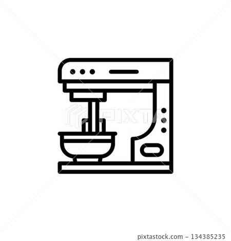 electric mixer vector icon. bakery icon outline style. perfect use for logo, presentation, website, and more. simple modern icon design line style electric mixer vector icon. bakery icon outline style. perfect use for logo, presentation, website, and more. simple modern icon design line style 134385235