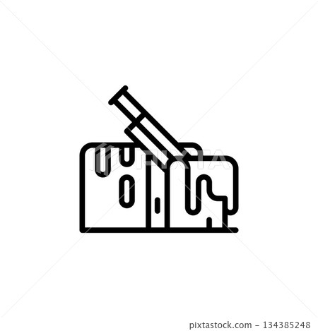 butter vector icon. bakery icon outline style. perfect use for logo, presentation, website, and more. simple modern icon design line style 134385248