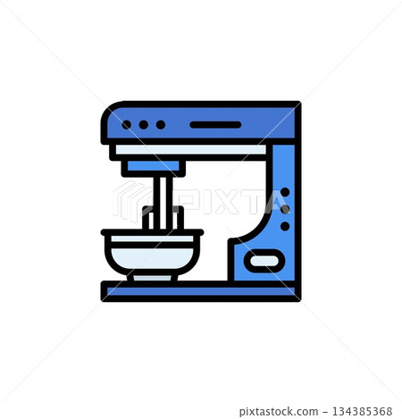 electric mixer vector icon. bakery icon filled line style. perfect use for logo, presentation, website, and more. simple modern icon design color line style electric mixer vector icon. bakery icon filled line style. perfect use for logo, presentation, website, and more. simple modern icon design color line style 134385368