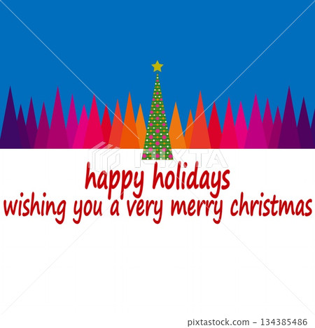 Happy Holidays Happy Holidays Christmas Tree Gradient Happy Holidays Happy Holidays Christmas Tree Gradient 134385486