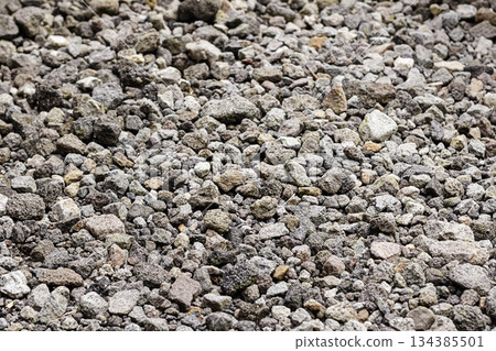 Rough Texture of Assorted Gravel and Rubble. texture background. High quality photo Rough Texture of Assorted Gravel and Rubble. texture background. High quality photo 134385501