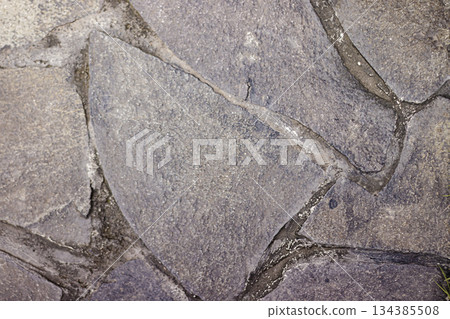 Rough Grey Stone Path Texture. texture background. stone concept. High quality photo 134385508