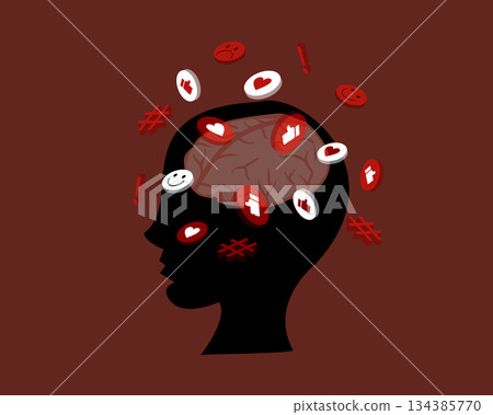 Social Media Overload The Mind Digital Burden 134385770