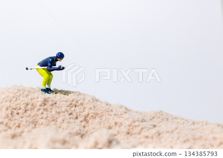 Creative Winter Sport Paradox Concept 134385793