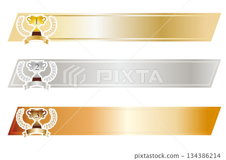 金、銀、銅排名框架套裝 134386214