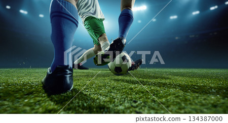 Rapid football transition with explosive leg movement Rapid football transition with explosive leg movement 134387000
