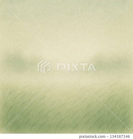 草原系列：晨霧籠罩下的草原景色 134387146