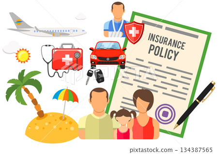 Travel Insurance Concept Travel Insurance Concept 134387565
