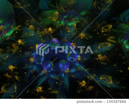 Imaginatory fractal abstract background Image 134387888