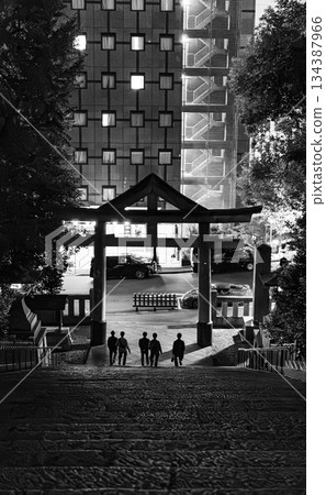 夜晚的希耶神社 夜晚的希耶神社 134387966