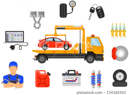 Car Service Banners Car Service Banners 134388305