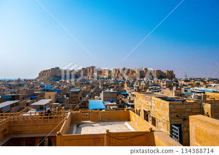 India, Jaisalmer Fort, also known as the Golden Fort, Sonar Qila 134388714