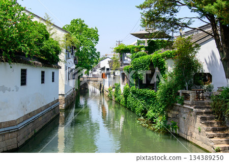 A beautiful view of Pingjiang Road in Suzhou, China A beautiful view of Pingjiang Road in Suzhou, China 134389250