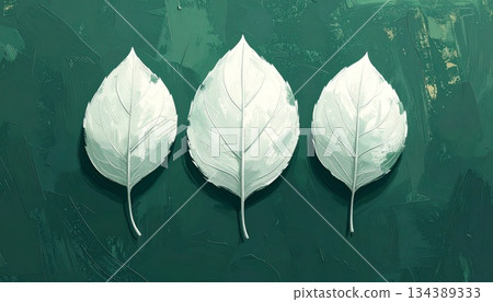 彩繪樹葉插圖 134389333