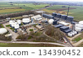 Sustainable Biogas Energy Plant Aerial Photo Sustainable Biogas Energy Plant Aerial Photo 134390452