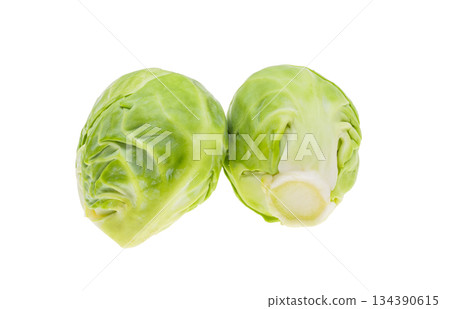 Brussels sprouts isolated 134390615