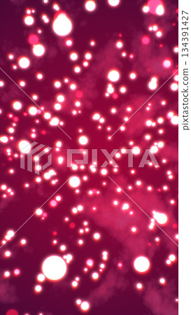 Vivid glowing pink bokeh particles floating through a hazy atmospheric background with dreamy soft light Vivid glowing pink bokeh particles floating through a hazy atmospheric background with dreamy soft light 134391427