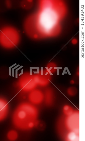 Dark abstract background with soft red glowing bokeh lights, creating a dramatic and atmospheric mood with depth and minimalism 134391432