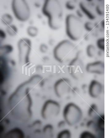 Abstract Gray White Blurred Texture with Dark Shapes. Neutral blurred abstract background in gray and white with soft dark organic shapes. Versatile modern texture for design projects. 134391480