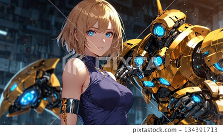 黃金、光芒,以及一位美麗的機械女孩 黃金、光芒,以及一位美麗的機械女孩 134391713