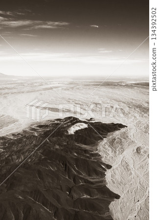 Aerial view of Nazca, Peru, South America 134392502