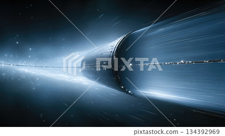 Space Station Orbits Near a Black Hole in the Depths of Outer Space Showcasing Cosmic Wonders Space Station Orbits Near a Black Hole in the Depths of Outer Space Showcasing Cosmic Wonders 134392969