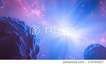 Floating Asteroid Field Displays Cosmic Beauty in Vibrant Colors and Light Patterns Floating Asteroid Field Displays Cosmic Beauty in Vibrant Colors and Light Patterns 134393027