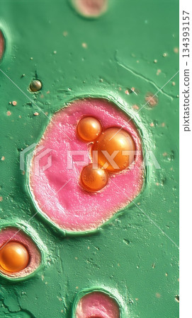 Cyanobacteria Thriving in Vibrant Colors Under Microscopic View in a Controlled Environment Cyanobacteria Thriving in Vibrant Colors Under Microscopic View in a Controlled Environment 134393157