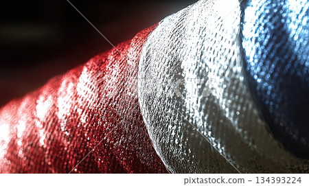 Close up View of Textured Punching Bag Surface Showing Vibrant Red, White, and Blue Colors Close up View of Textured Punching Bag Surface Showing Vibrant Red, White, and Blue Colors 134393224