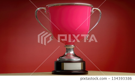Unity Cup Features Vibrant Pink Color Against a Plain Background Highlighting Its Elegant Design 134393386