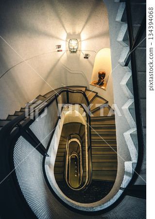 Spiral staircase at Shibuya Shoto Museum of Art Spiral staircase at Shibuya Shoto Museum of Art 134394068