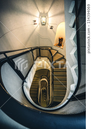 Spiral staircase at Shibuya Shoto Museum of Art Spiral staircase at Shibuya Shoto Museum of Art 134394069