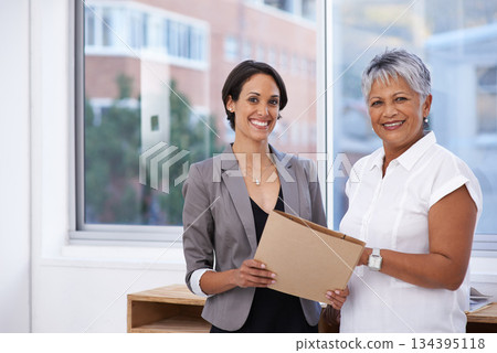 Business team, women and portrait in office for planning, brainstorming or advice. Corporate team or manager and employee together for strategy, collaboration or teamwork with report or paperwork Business team, women and portrait in office for planning, brainstorming or advice. Corporate team or manager and employee together for strategy, collaboration or teamwork with report or paperwork 134395118
