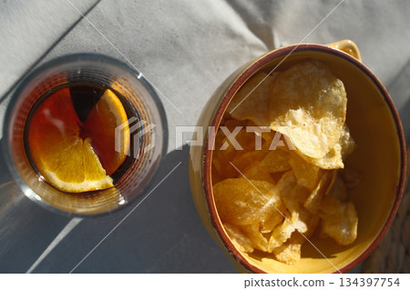 snack aperitive as a starter before lunch 134397754