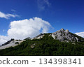 Obelisk of Mount Houou, one of Japan's 100 famous mountains. Stock photo 134398341