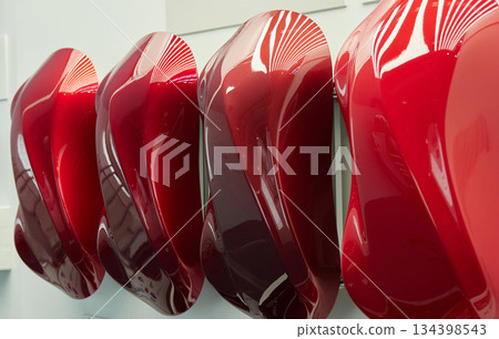Color samples of car exterior paint Color samples of car exterior paint 134398543