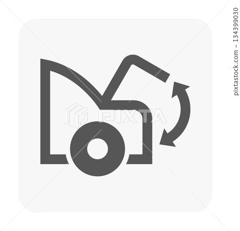 Car Trunk Lid Open Vector Icon 134399030